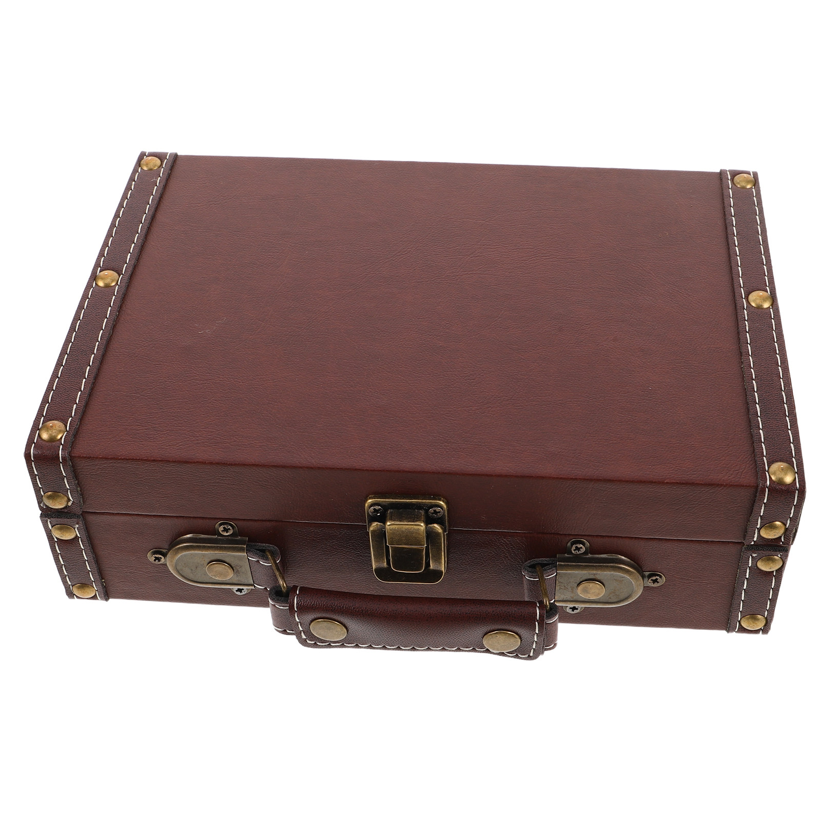 Retro Vintage Trunk Suitcase - Vintage Ahşap Saklama Kutusu Retro Bavul