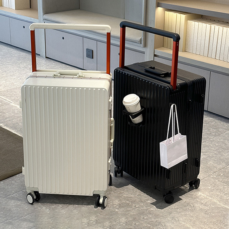 Spinner Wheel Rolling Suitcase 20 Inch - Yeni Geniş Saplı Tekerlekli Bavul, Bardak