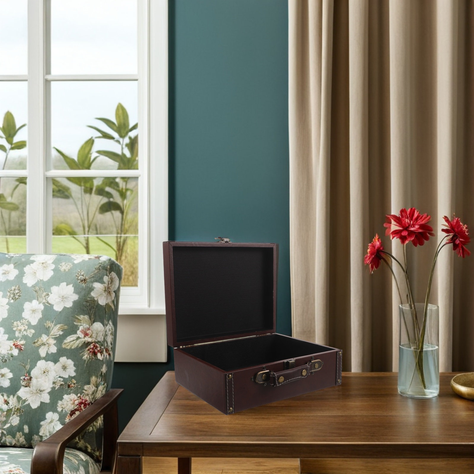 Ahşap Retro Saklama Kutusu, Vi - Retro Vintage Trunk Suitcase incelemesi ve fiyatı