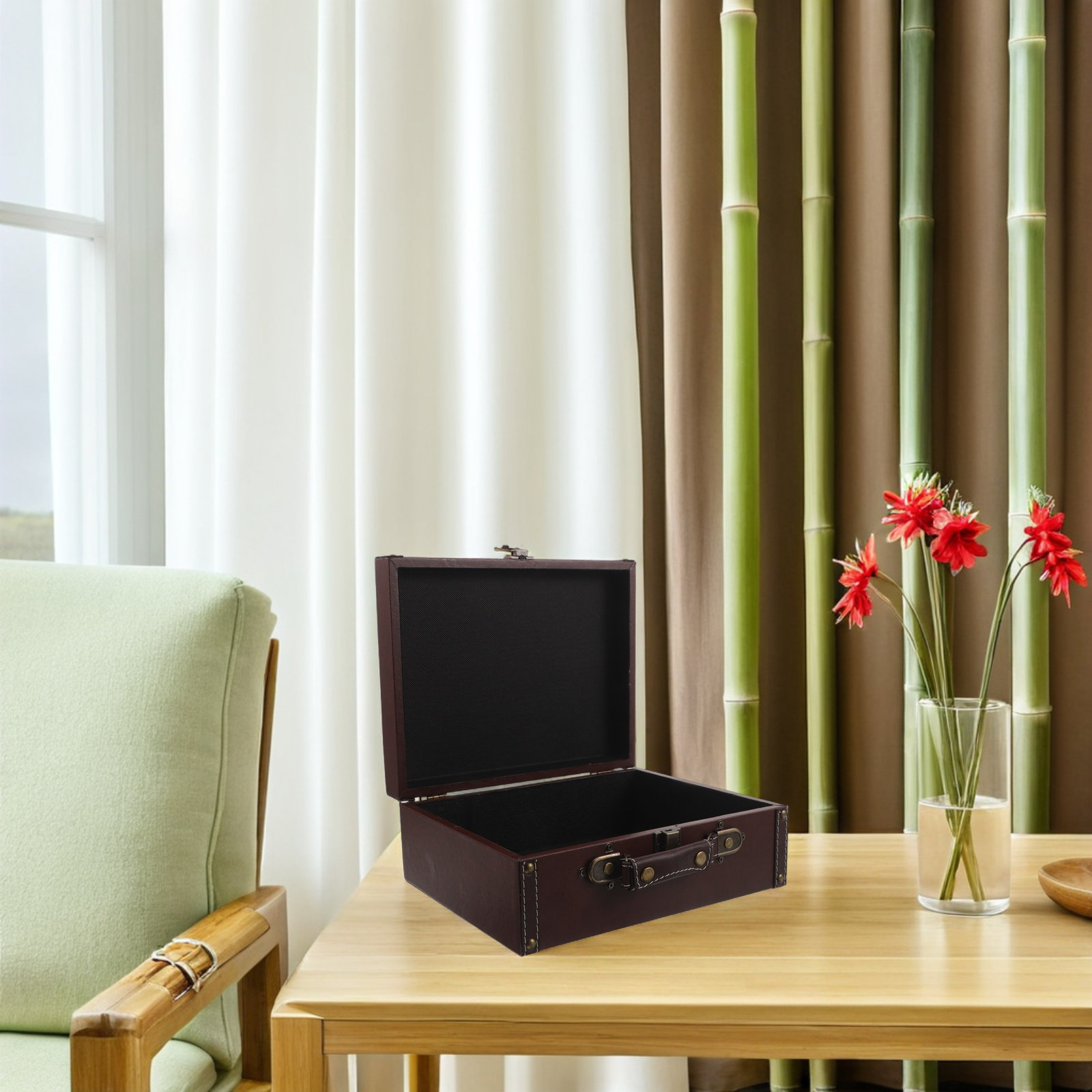 Ahşap Retro Saklama Kutusu, Vi - Retro Vintage Trunk Suitcase incelemesi ve fiyatı