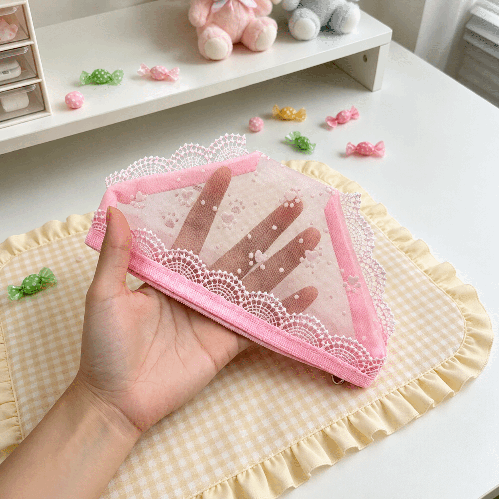 Şık Dantel Detaylı File Saklam - Cosmetic Bags incelemesi ve fiyatı