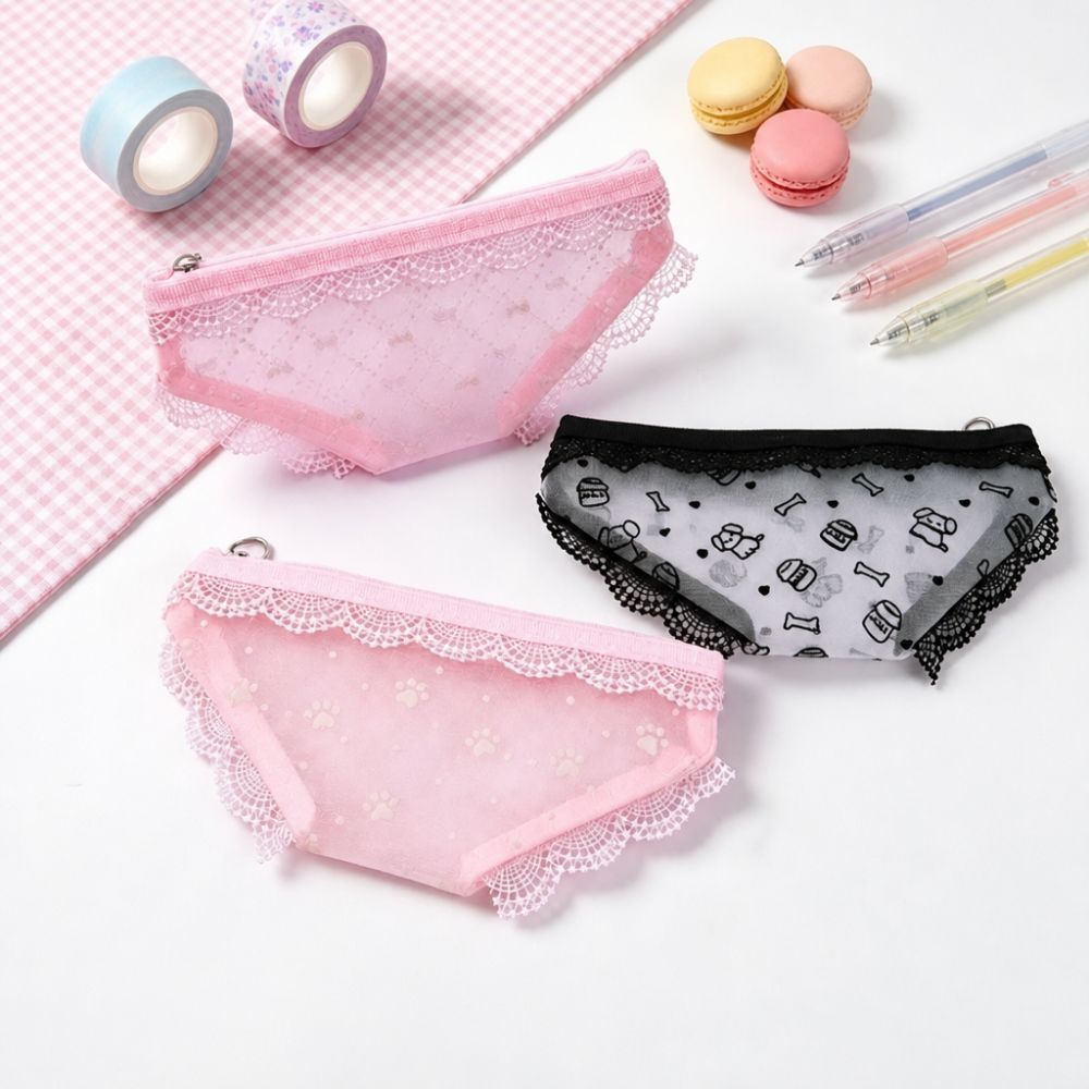 Şık Dantel Detaylı File Saklam - Cosmetic Bags incelemesi ve fiyatı