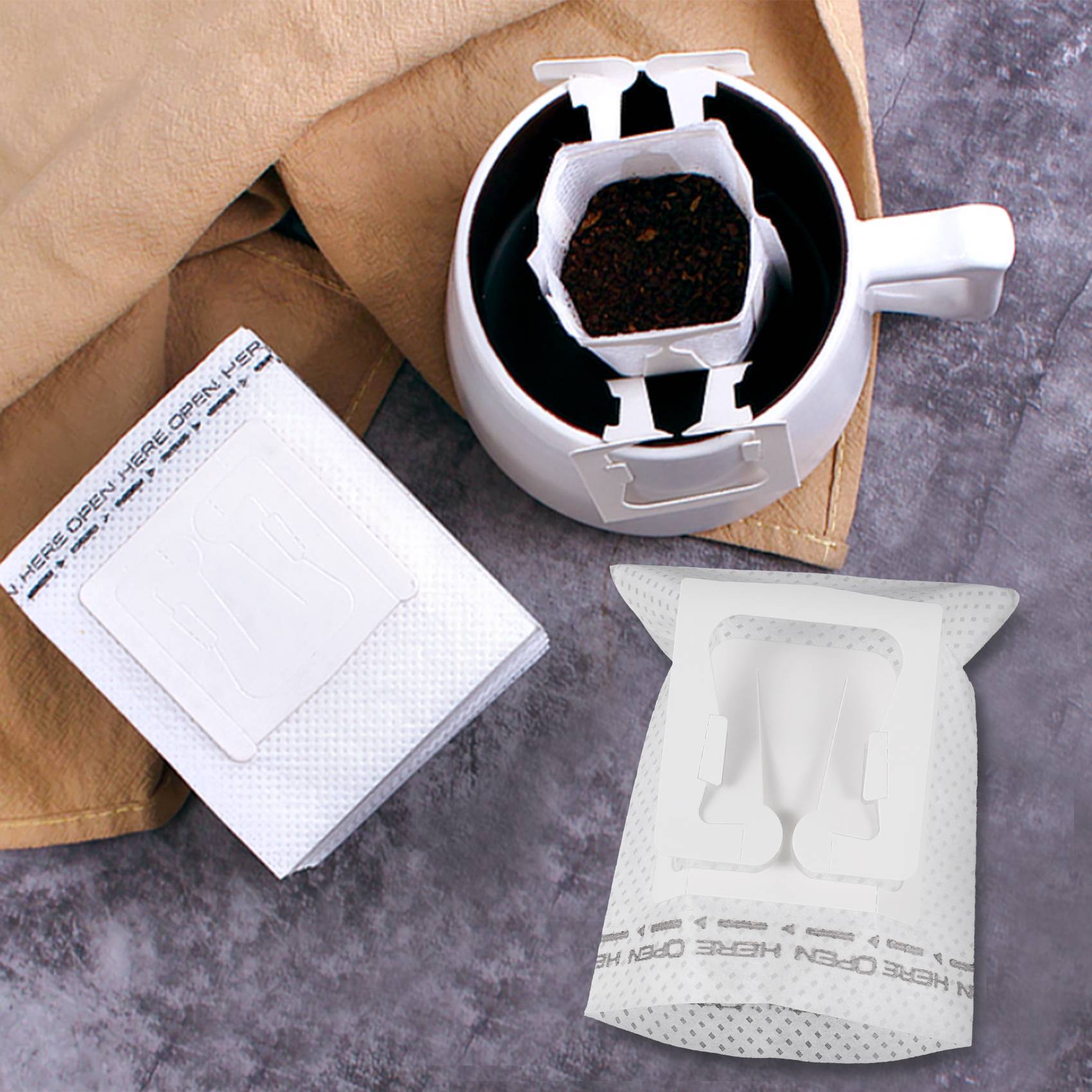 50 Adet / Paket Damla Kahve Fi - Travel Bags incelemesi ve fiyatı