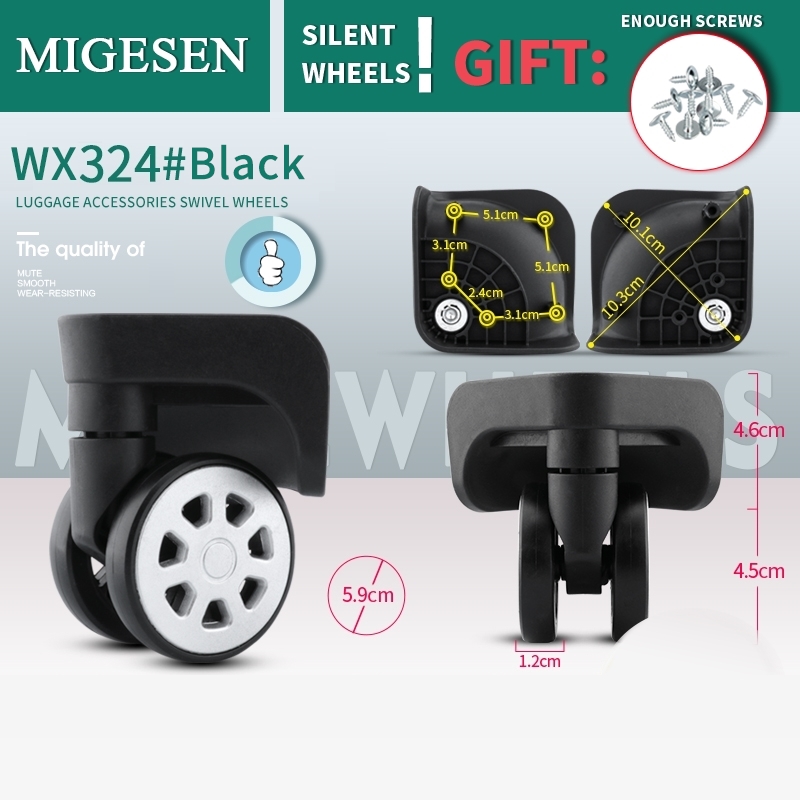 1 çift evrensel bagaj tekerlek - Silent Replacement Luggage Wheels incelemesi ve fiyatı