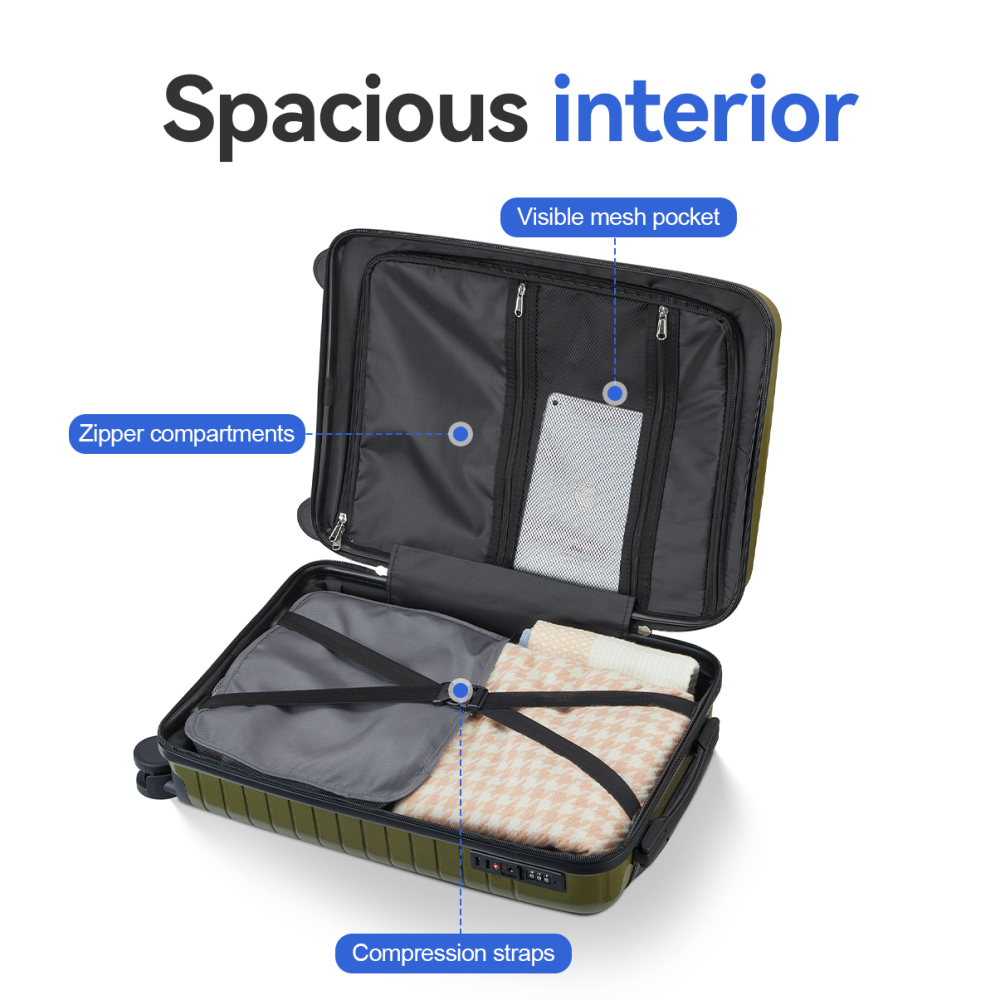 5 Parçalı PP Sert Kabuklu Vali - Foldable Rolling Luggage Bag incelemesi ve fiyatı